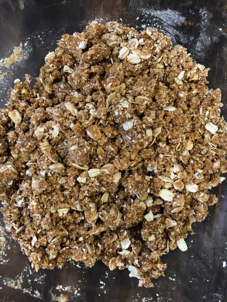 Dutch apple crunch topping for apple galette.