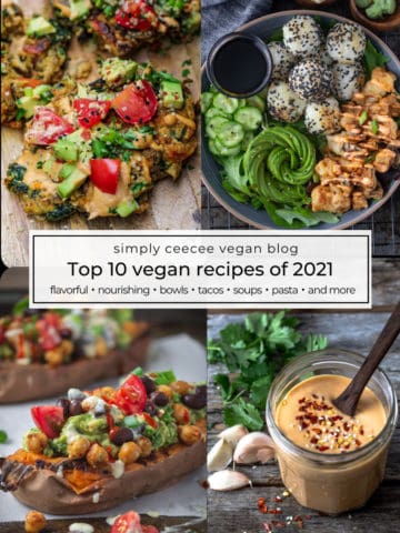 Top 10 vegan recipes this year.