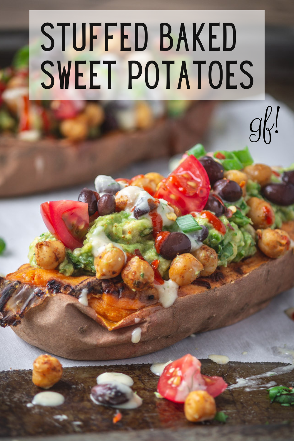 Black Bean Stuffed Sweet Potatoes (vegan + gf) - simplyceecee.co